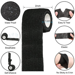 Treela self-adhesive bandage shows breathable porous fabric texture