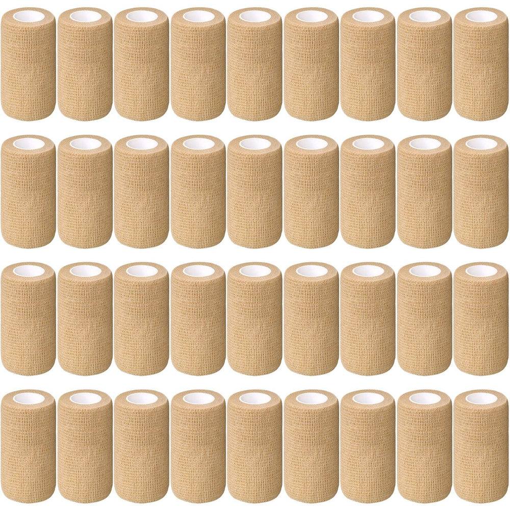 Treela self-adherent bandage in nude color provides secure, comfortable joint wrap.