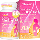 Trehealtt 70B CFUs vaginal probiotic capsules in bottle support daily vaginal balance
