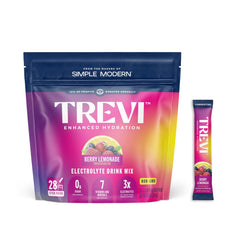 TREVI Sugar Free Electrolytes Berry Lemonade packets for on the go hydration