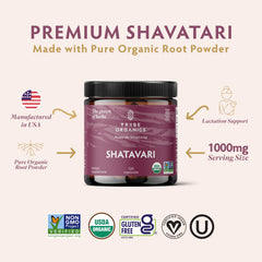 TRIBE ORGANICS Shatavari capsules close-up emphasizing vegan capsules and potency for immune support.