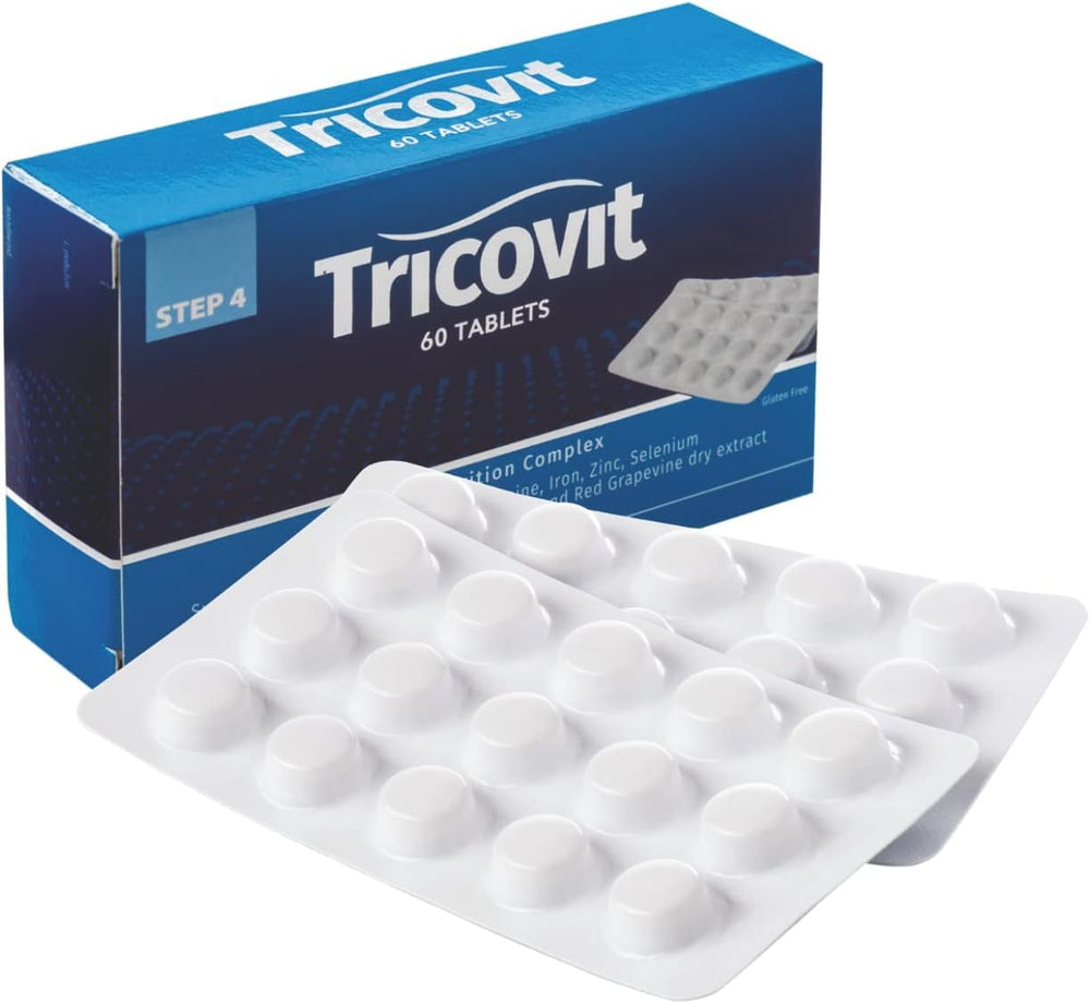 Tricovit hair growth bottle, dermatologist-formulated daily nutrition for hair and nails.