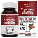Triquetra Health CranEaze bottle front with 60 capsules for everyday urinary health