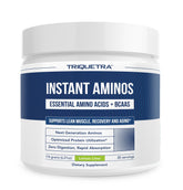 Triquetra Health Instant Aminos lemon-lime tub pour for rapid recovery.