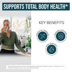 GMP-certified production badge assures Triquetra Health Zinc purity.