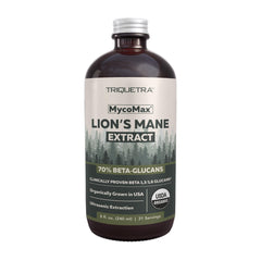 Triquetra Health MycoMax Lions Mane bottle ready for daily focus support