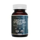 Triquetra Health Organic Spirulina tablets bottle viewed, premium source for daily energy support