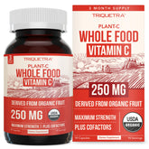 Triquetra Health Organic Vitamin C from fruit source supports natural immune wellness.