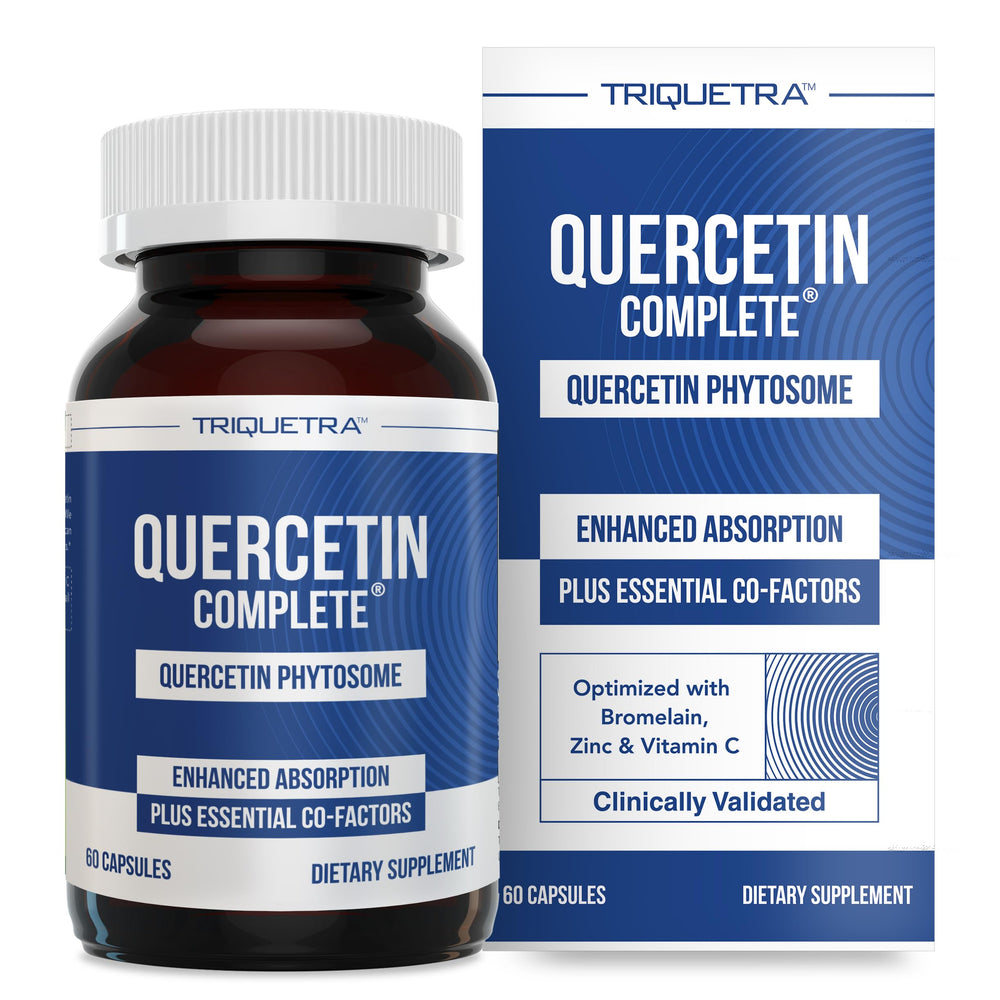 Triquetra Health Quercetin Complete bottle with capsules for daily wellness