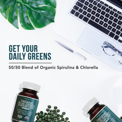 Triquetra Health raw green algae blend tablets provide a nutrient-dense daily boost.