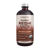 Triquetra Health Reishi bottle close-up highlighting calm balance.