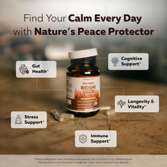 Triquetra Health Reishi with USDA Organic label indicating US-grown quality.