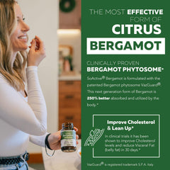 Triquetra Health SoActive Bergamot fruit close-up highlights citrus profile.