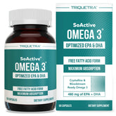 triquetra health soactive omega 3 bottle front showing daily EPA and DHA support
