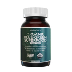 Triquetra Health spirulina-chlorella tablets pack for daily greens.