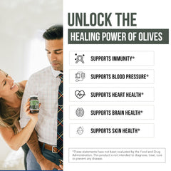 Olive leaf and fruit extract panel highlights 40% oleuropein and 20% hydroxytyrosol