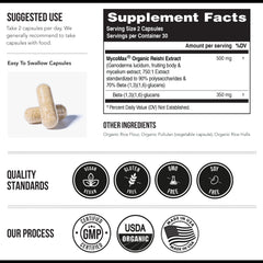 Ultrasonic extraction process used for Triquetra Health Reishi.