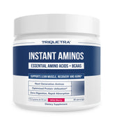 Triquetra Health Instant Aminos tub with Wild Berry label for quick amino intake.