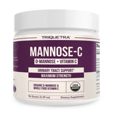 Triquetra Health Mannose-C bottle with label shown for easy daily urinary wellness support.