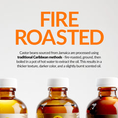 Amber glass bottle emphasizes light protection and premium oil quality.