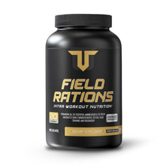 Troponin Field Rations tub on table demonstrates intra-workout fuel for steady energy