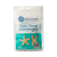 Tru-Colour skin-tone fingertip bandages pack for precise coverage