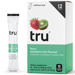 Tru Focus Powder strawberry kiwi sachet ready to mix for clean energy