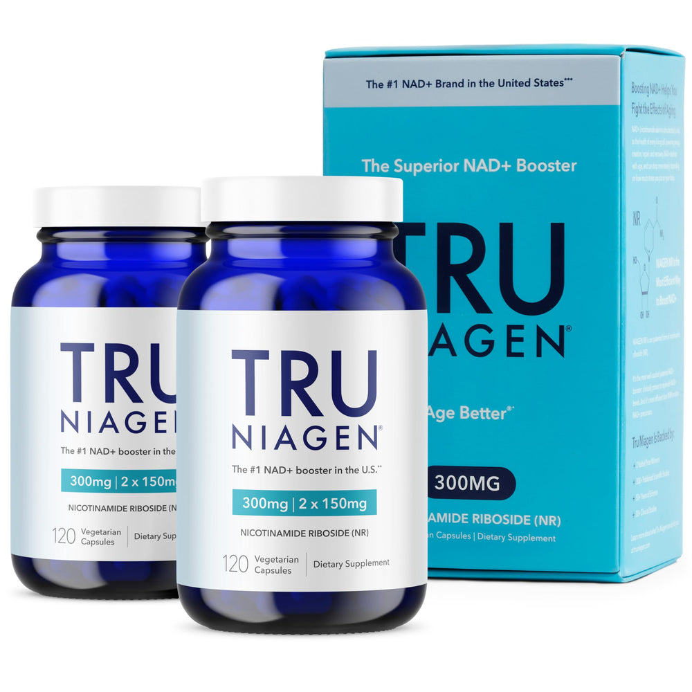TRU NIAGEN bottle front view highlighting NAD+ energy support.