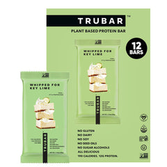 TRUBAR Whipped Key Lime bar on a plate, gluten-free dairy-free snack.