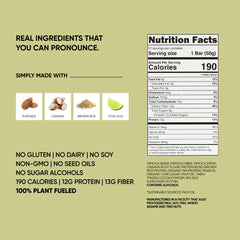 TRUBAR Whipped Key Lime bar wrapper close-up showing 12g lean protein.