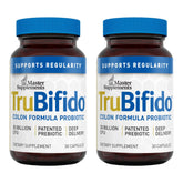 TruBifido 2-pack bottle front showing probiotic formula for colon health and energy