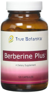True Botanica Berberine Plus bottle showing easy-to-swallow vegetarian capsules for daily support.