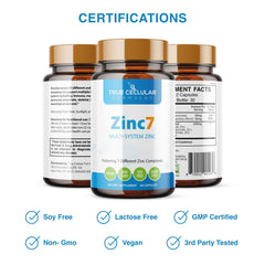 Zinc7 capsules close-up highlighting sleep support.
