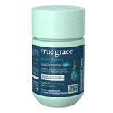 True Grace Daily Men's Multivitamin bottle front showing packaging and label details for 50+ adults.