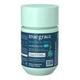 True Grace Men 40+ bottle pour showing daily dosage for ongoing wellness