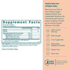 True Grace Omega-3 capsules close-up highlights triglyceride form for better absorption