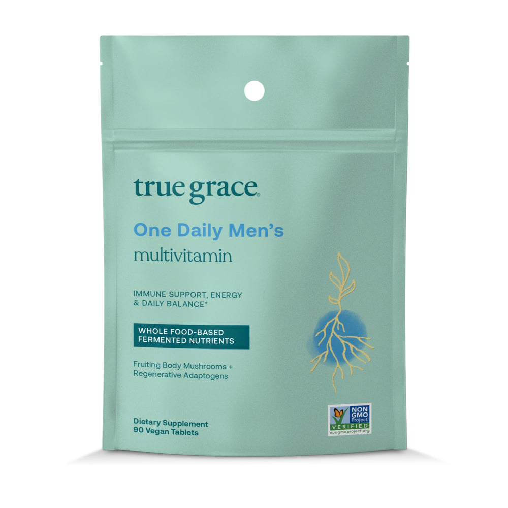 True Grace One Daily multivitamin bottle front showing daily wellness support