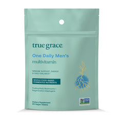 True Grace One Daily multivitamin bottle front showing daily wellness support