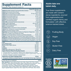 True Grace One Daily multivitamin bottle side highlighting compact daily design