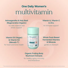 True Grace One Daily fermented minerals label highlighting nutrient density and absorption.