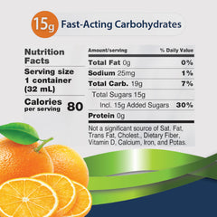 TRUEplus glucose gel orange texture shows smooth, easy-to-swallow consistency.