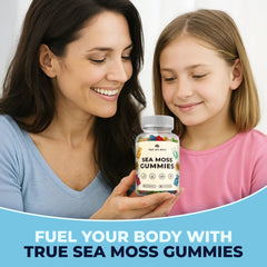 Refrigerated TrueSeaMoss gummies showcasing chill storage option.