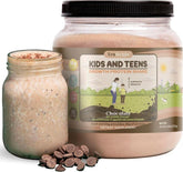 TruHeight Growth Protein Shake bottle with chocolate flavor to boost daily nutrition.