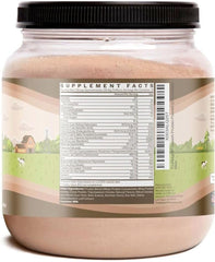 TruHeight chocolate powder canister showing nutrition panel for kids.