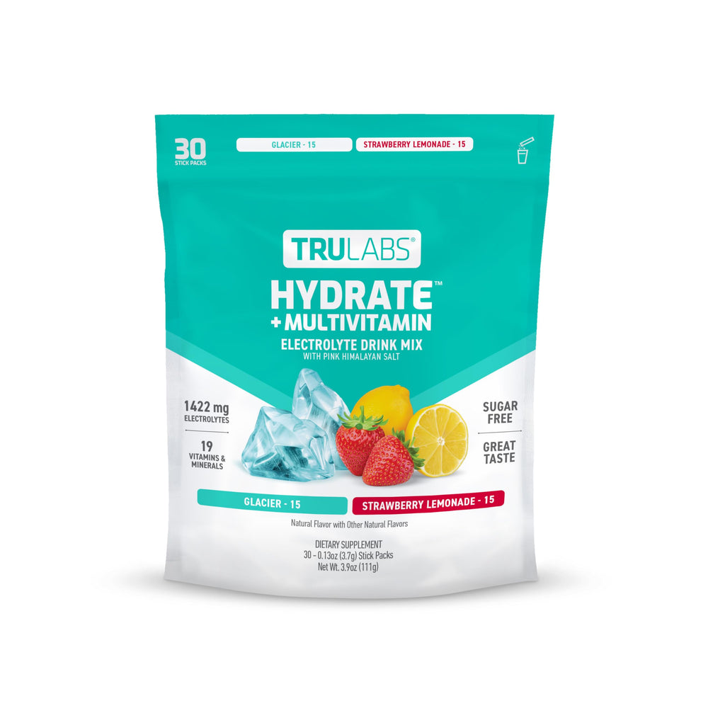 TRULABS Hydrate Multivitamin Glacier pack for sugar-free hydration with vitamins