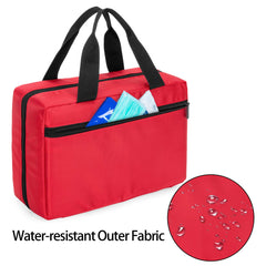 Trunab first-aid bag two-way zipper enables fast access.