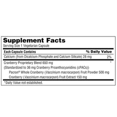 TruNature Cranberry 650 mg capsules, easy daily intake for wellness routines.