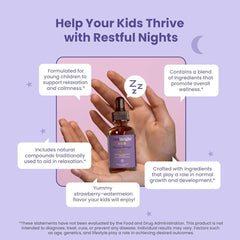 TruHeight Kids Sleep Tincture dropper ready for 1 mL dosage.