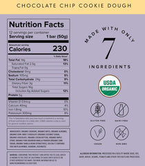 Close-up of organic ingredients like almonds and dates in the Truvani bar.