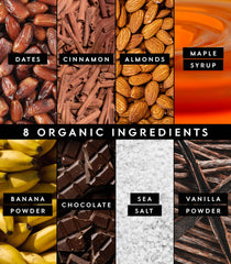 Truvani bar nutrition facts, showing protein and calories for mindful snacking.
